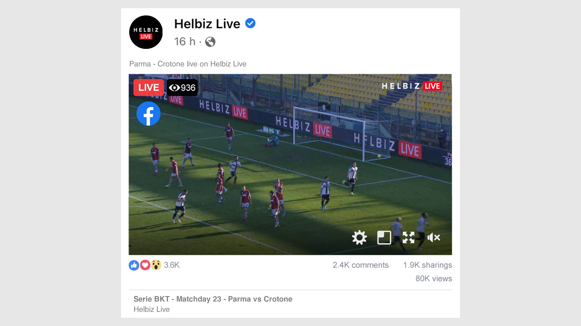 Helbiz Live Facebook